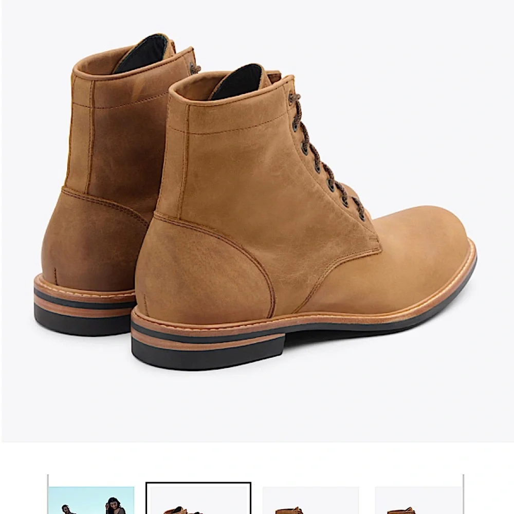 Nisolo All Weather Boots in Tobacco size 11 - Picture 2 of 7